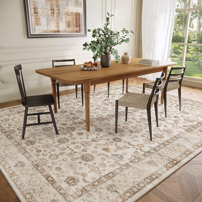 10x12 Area Rugs for Living Room: Washable Living Room Rug Stain Resistant Non - Image 5