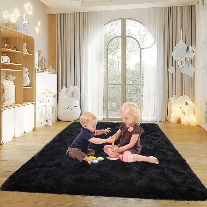 Mugorn 5x7 Rugs for Living Room, Soft Carpet Shag Kids Rug for Nursery - Image 9