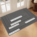 LEKEEPGO Door Mat 32"x47", Non Slip Door Mat Indoor Entrance, Rubber Backing - Image 2