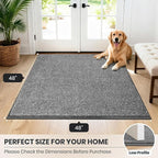 PURRUGS Dirt Trapping Door Mat 48" x 48", Non-Slip Machine Washable Entryway Rug - Image 8