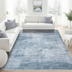 Area Rugs 6x9 Living Room: Washable Rug Modern Abstract Large Rugs Soft Non - Image 8