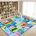 ABC Rugs for Kids Playroom Classroom, 4.5x6 Ft Educational Alphabet Rug by OGPJKEQR