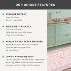 Washable Pink and Blue 6x9 Oushak Rugs - Image 8