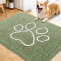 OLANLY Dog Door Mat for Muddy Paws 40x32, Paw Print Design, Absorbs Moisture by OLANLY