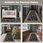 Black Dog Rug Runner for Hallways Kitchen Rug 2x6, Non Slip Washable Rugs - Image 4