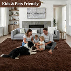 Fluffy 4x6 Area Rugs for Living Room Bedroom: Ultra Soft Shag Rug Non-Slip - Image 4