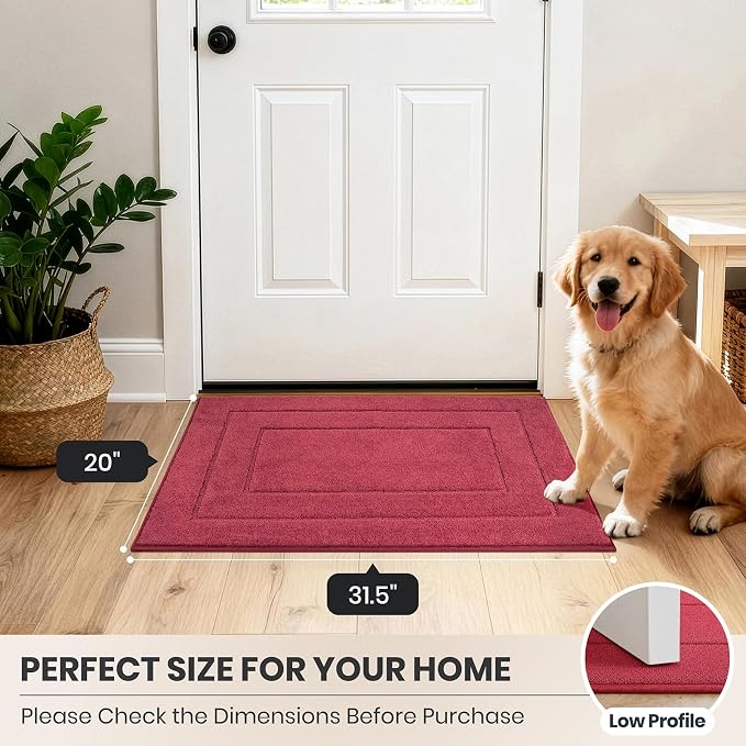 PURRUGS Dirt Trapping Door Mat 20" x 31.5", Non-Slip/Skid Machine Washable - Image 8