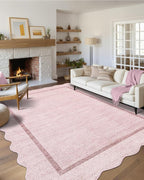 GarveeHome Scalloped Living Room Rug 5x7 Area Rug Washable Area Rug - Image 2