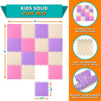 ProSource Baby Play Mat, Soft Foam Floor Tiles - Image 2