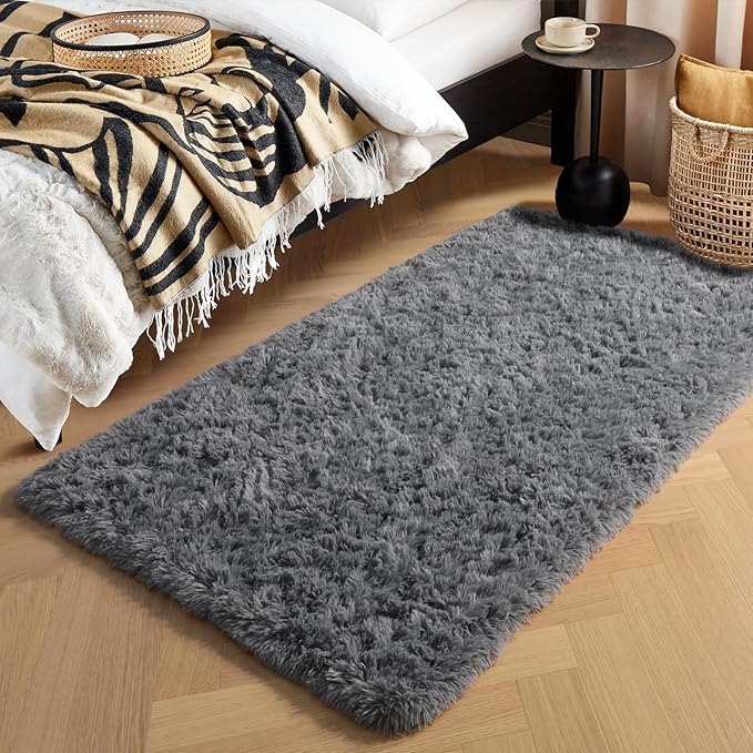 PAGISOFE 2x4 Small Bedroom Rug, Machine Washable Runner Rugs, Soft Plush Area by PAGISOFE