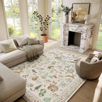 6x9 Area Rugs for Living Room: Washable Bedroom Rug Stain Resistant Non Slip by palohom