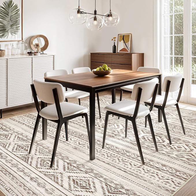 cotiled 6x9 Area Rugs Living Room Rug: Washable Boho Rugs - Image 7