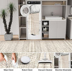 3x6 Washable Kitchen Runner Rug: Non Slip Moroccan Hallway Runners - Image 7