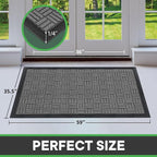 Mibao Front Door Mat Outdoor Entrance, 61.5" x 36" Heavy Duty Welcome Mat - Image 2