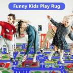Capslpad Kids Rug Educational Play Rug 6.6' x 9.8' Classroom Traffic Road Kid - Image 7