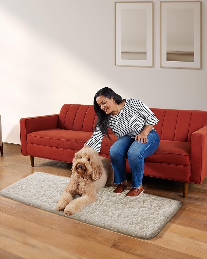 Ophanie Runner Rug for Hallway, 2x5 Upgrade Non-Slip Fluffy Soft Bedside Rugs - Image 6