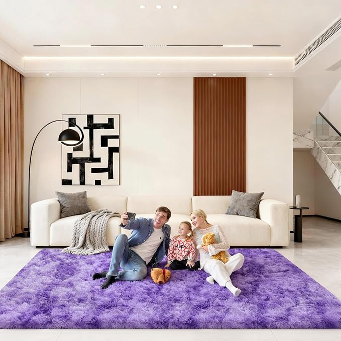 6x9 Area Rugs for Living Room, Large Fluffy Rugs for Bedroom, Fuzzy Shag Soft - Image 6