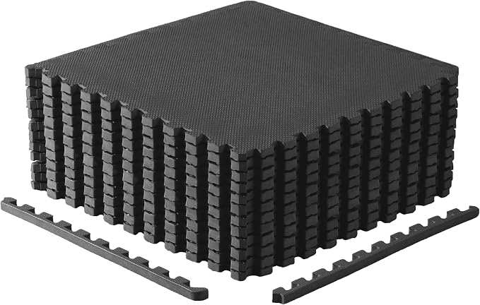 CAP Puzzle Exercise Mats | 3/4” Thick EVA Interlocking Foam Tiles by CAP