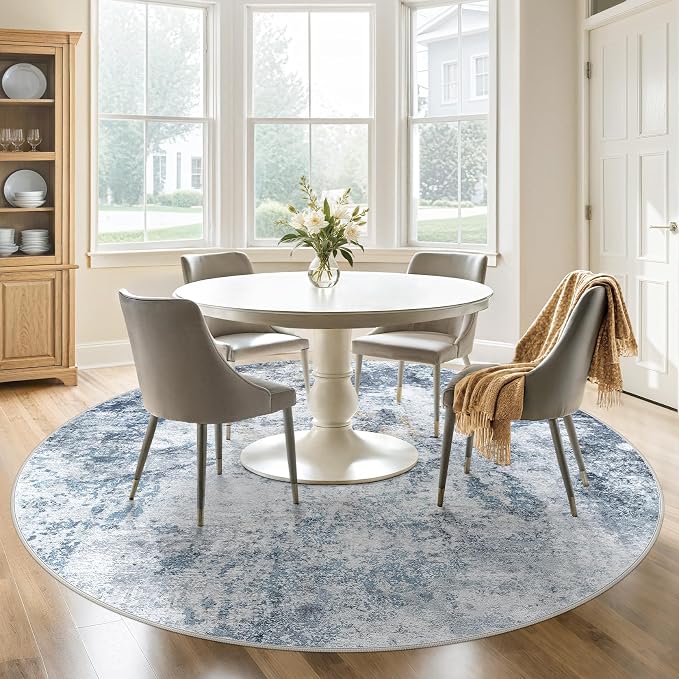 DMOYEST 8ft Round Area Rug for Living Room - Image 4