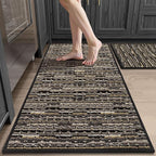 Kitchen Rugs Sets of 2-Non Slip Kitchen Mats by BSICPRO