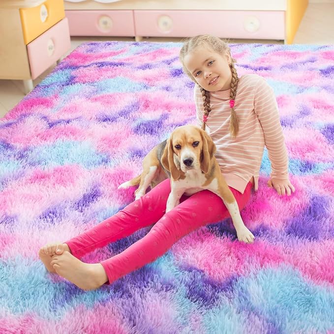 AROGAN 8x10 Feet Soft Rainbow Area Rugs - Image 5