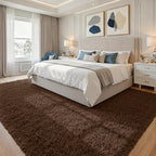 8x10 Area Rugs for Living Room Rug: Soft Fluffy Shag Brown Rugs for Bedroom - Image 9