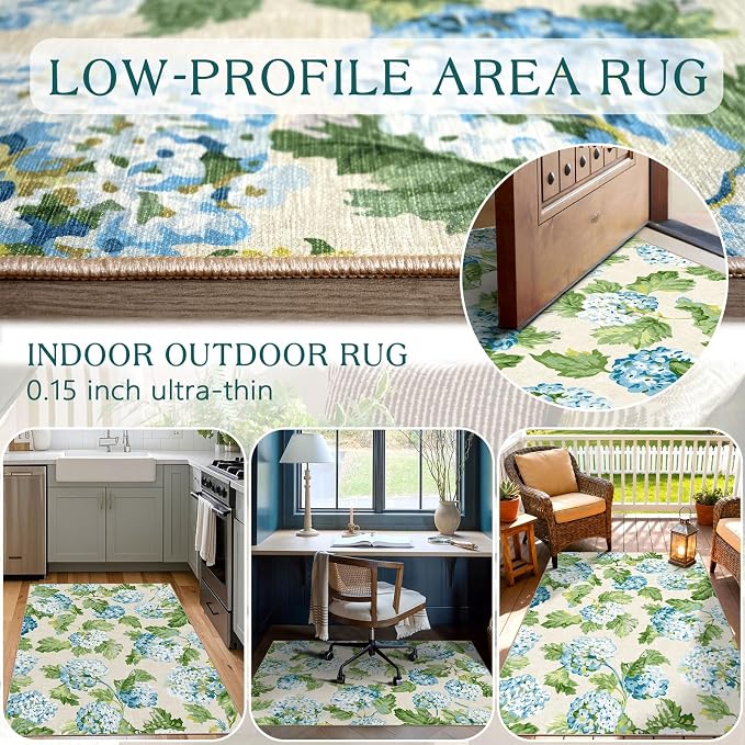 3x5 Floral Entry Rug - Image 5