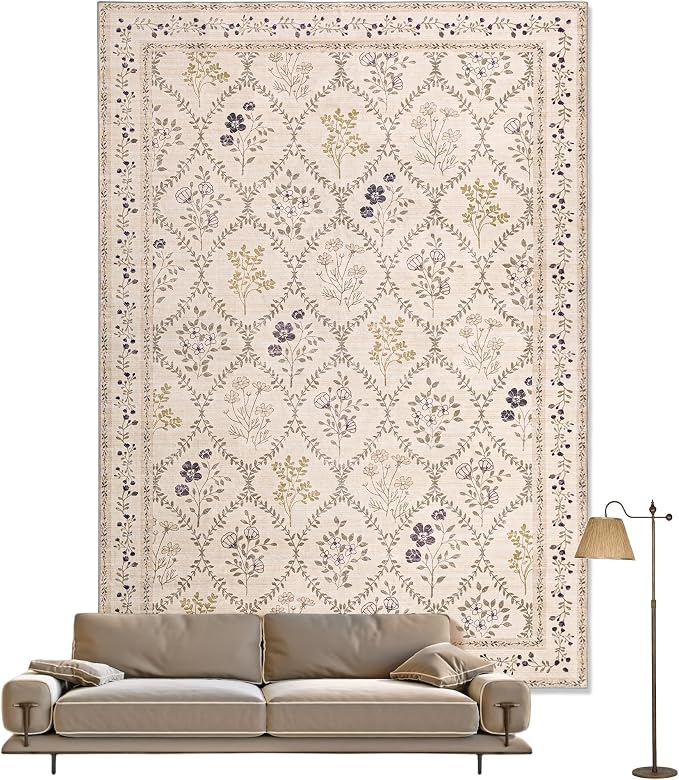 YIHOUSE Washable 5x7 Area Rugs for Bedroom Girls, Large Boho Carpet for Entyway by YIHOUSE