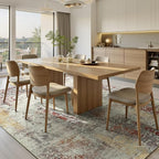 Ompaa Living Room Rug 5x8 Beige Area Rug Machine Washable Boho Rug Non Slip - Image 3