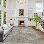 8x10 Area Rugs Washable Rug: Modern Abstract Living Room Rug Soft Anti-Skid by GENTDRIZZ