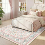 CAPALOCA Machine Washable Rugs Nursery Rug Sq4ft Cute Girl Non Slip Low Pile - Image 3