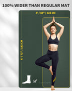 Extra Large Yoga Mat – 72"x48" or 78"x57", 1/4"–1/2" Thick Mat - Image 2