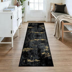 RELEANY Washable Area Rugs 2x7 Non-Slip Modern Abstract Soft - Image 2