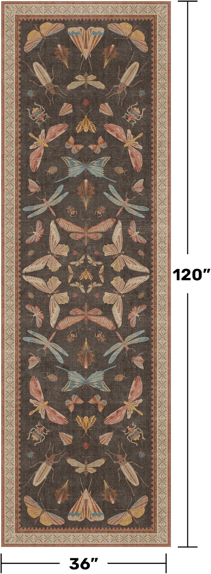 Hazo Haus Non Slip Hallway Runner Rug 3x10, Soft Low Pile Kitchen Floor Mat - Image 2