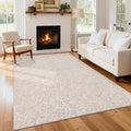 Vaukki 5x7 Area Rug for Living Room, Soft Fluffy Washable Modern Floral Indoor by Vaukki