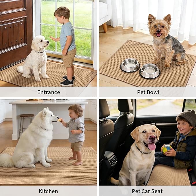 YIHOUSE Indoor Door Mat 20" x 32", Non-Slip Washable Entryway Mat, Dirt Trapper - Image 7