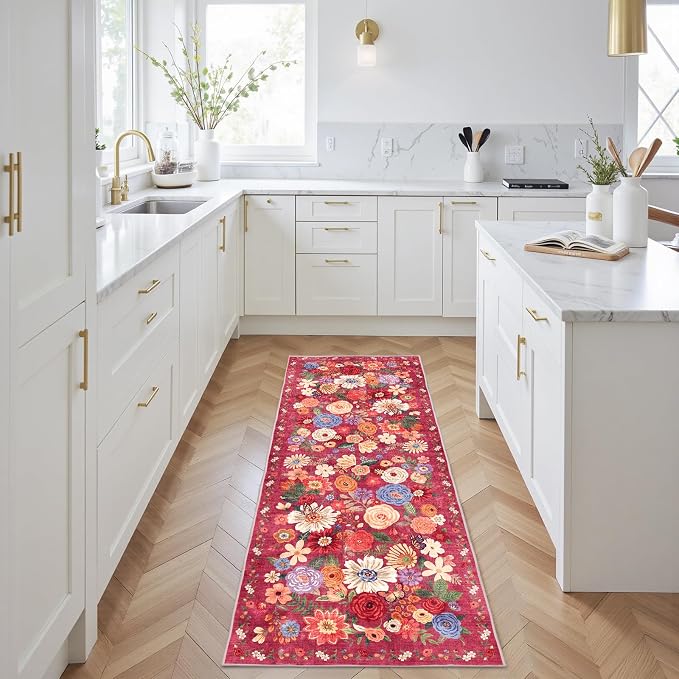 Rug for Hallways Kitchen Rug 2x6, Non Slip Washable Runner Rug - Image 3