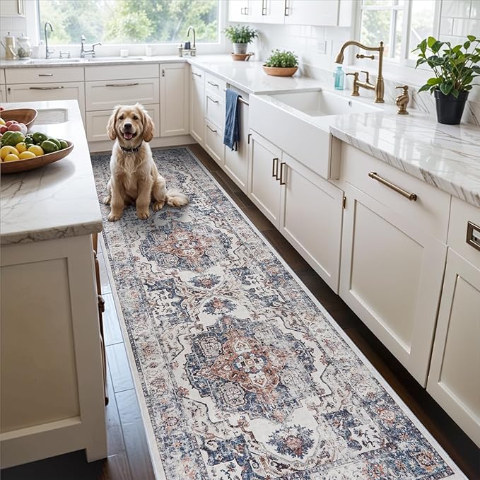 Hallway Washable Runner Rug by HYHAOYUNLAI