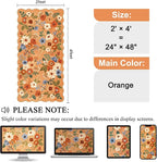 DUKINO 2x4 Washable Runner Rugs, Non Slip Floral Print Entryway Rug - Image 2