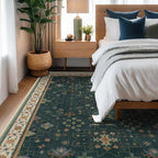 Hazo Haus Dark Green Oushak Living Room Rug 10x12 - Image 9