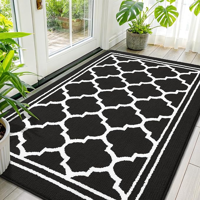 Buganda Large Indoor Door Mat, Dirt-Resistant and Absorbent Doormat, Low by Buganda