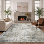 Area Rugs 9x12 Living Room, Large Soft Washable Abstract Neutral Bedroom Rug - Image 6