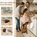 Boho Kitchen Mats for Floor 2 Piece Set Anti Fatigue Cushioned PVC Kitchen Rugs - Image 5