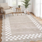 GarveeHome Scalloped Washable Rug 9x12 Area Rug - Image 8