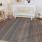 Nakagishi 9X12 Area Rugs Living Room: Washable Large Vintage Rug Neutral - Image 8