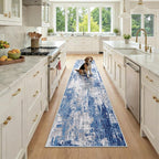 RELEANY Washable Area Rugs 2x9 Non-Slip Modern Abstract Soft by RELEANY
