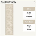 Soalmost Runner Rug 3x12 Washable Non-Slip Hallway Runner Rugs - Image 5