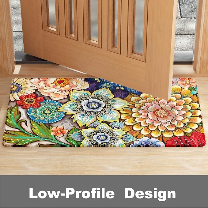 Rnivvi Front Door Mat, Heavy Duty Low Profile Anti-Slip Entryway Rug - Image 5