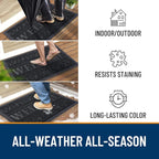 OLANLY Welcome Door Mat Indoor Outdoor Entrance, Heavy Duty Sturdy Front Door - Image 4