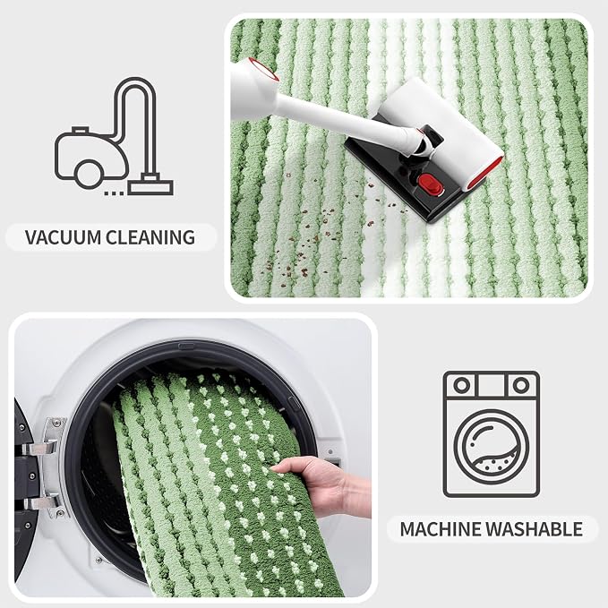 Kitinjoy Indoor Outdoor Door Mat, 71x47 Non-Slip Absorbent Dirt Trapper - Image 5